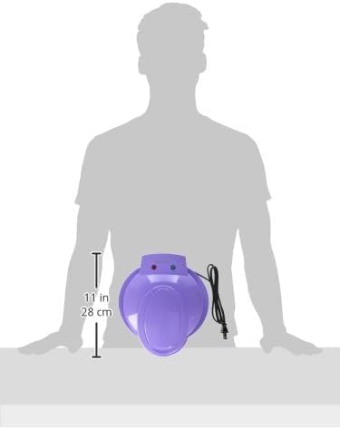 Electric Cake Pop Maker – Nonstick 12 Cake Pop and Donut Hole Baker, Fast Baking with Indicator Lights & Cool Touch Handle, Purple