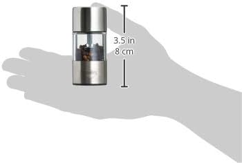 Kuchenprofi Vienna Salt and Pepper Set - Stainless Steel Grinder for Salt and Pepper (3.4 In x 1.5 In, Clear)