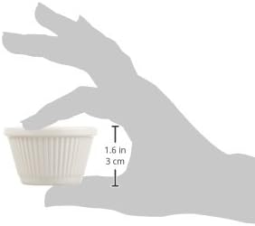 Winco Fluted Ramekins, 1.5-Ounce, Bone - 12 Pieces