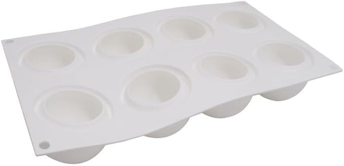 Baking Accessories And Tools Silicone Chocolate Mold Silicon Ball Cake Moulds 3D Half Sphere Candy Truffle Baking Tray (Round D_11.88 X6.96 X1.96inch)