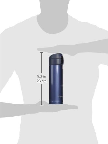 Zojirushi Stainless Steel Mug, 12-Ounce, Smoky Blue