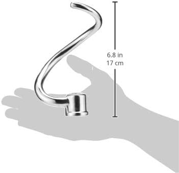 KitchenAid KSMC7QDH Stainless Steel Dough Hook Attachment for 7 and 8 Qt. Commercial Stand Mixers