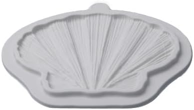 Gray Clam Shell Fondant Silicone Molds For Cake Decorating Cupcake Topper Candy Chocolate Gum Paste Polymer Clay Fondant and Gum Paste Molds Pastry and Baking Molds