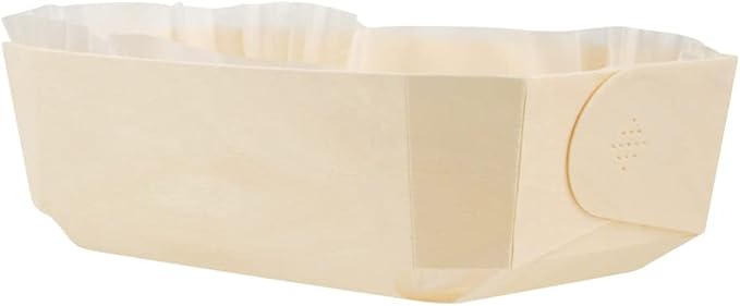 Restaurantware Taipei 34 Ounce Wooden Baking Molds 100 Oven Ready Disposable Loaf Pans - With Paper Liners Greaseproof Wood Containers For Baking For Banana Bread Meatloaf And More