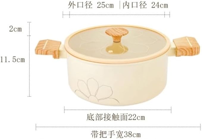 Non-stick Pan Household Wok Electric Two Ears Ceramic Pot Flat Frying Integrated