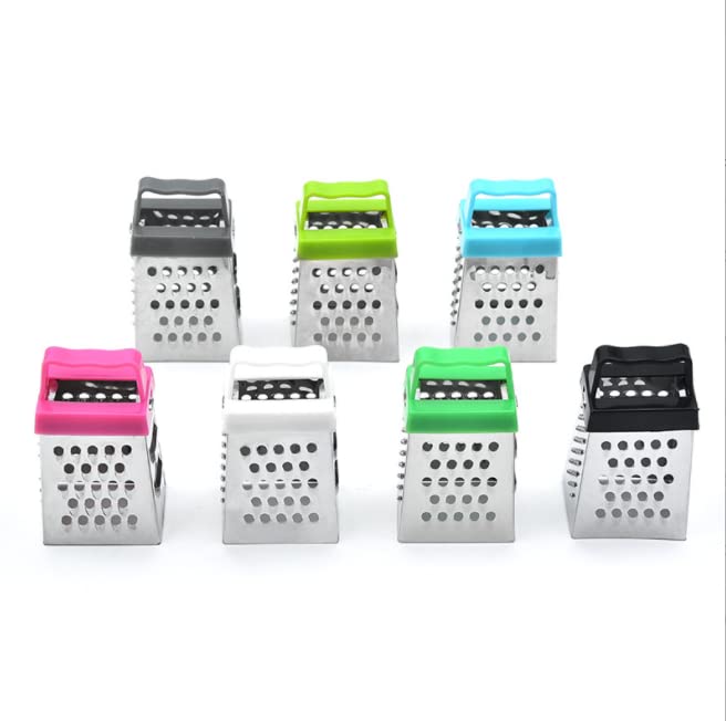 Mini Grater, Stainless Steel Cheese Ginger Vegetable Spices Small Grater for Kitchen (Dark Green)