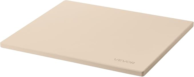 VEVOR Pizza Stone, 16 x 14 x 0.6 Inch Rectangular Cordierite Pizza Stone, Large Baking-Stone with Scraper, 1450℉ Heat-Resistant Cordierite Cooking Stones for Kitchen Bake Oven, BBQ Grill
