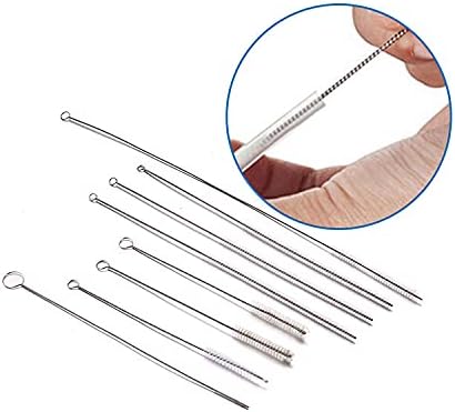 100Pack Drinking Straw Cleaner Brush .Extra Long 9.3 inch Pipe Cleaners, Straw Cleaning Brush for Tumbler, Sippy Cup, Bottle and Tube,230x10mm Reusable Metal Straw Cleaning Brush in Bulk(100Pack)