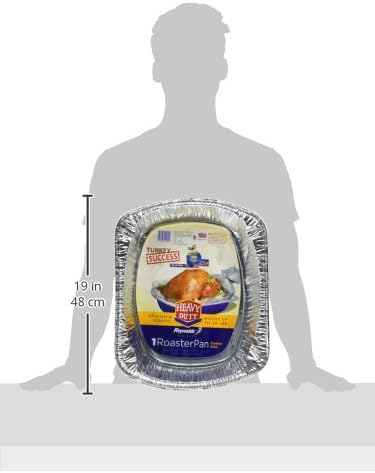 Reynolds Kitchens Turkey Size Roaster Pan, Holds Up to 30lbs, 1 Count (Pack of 2)