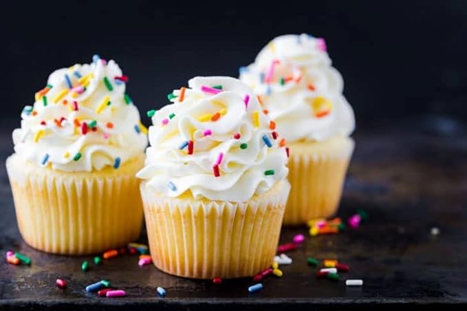 1500 Jumbo Cupcake Muffin Liners 2 1/4" X 1 7/8" | Large Tall White Fluted Baking Cups Cupcake Liners