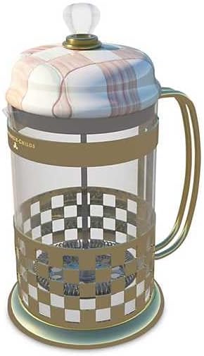 MACKENZIE-CHILDS Rosy Check French Press