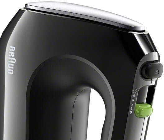 Braun Multimix 2 Hand Mixer Black - beaters, dough hooks, accessory bag