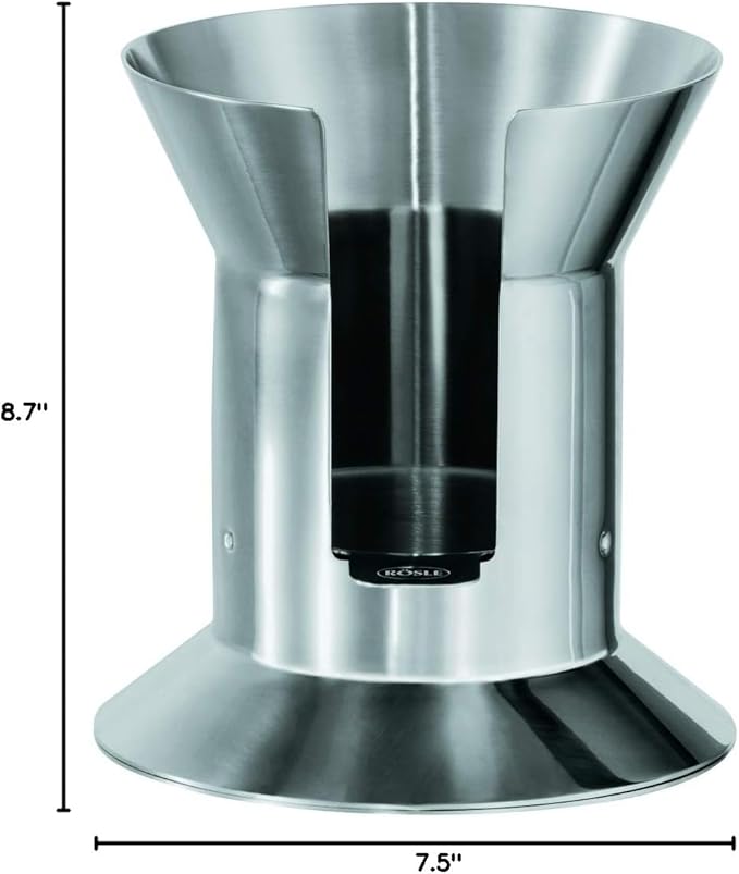 Rösle Stainless Steel Confectionary Funnel with Silicone Handle