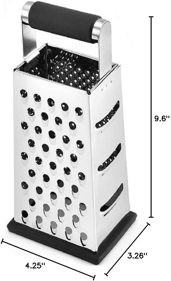 Vertical Stainless Steel Grating Four-sided Boxed Grater For Cucumbers, Carrots And Cheese, Grater, Melon, Planing, Potato, Planer, Non-slip Handle,Peeler