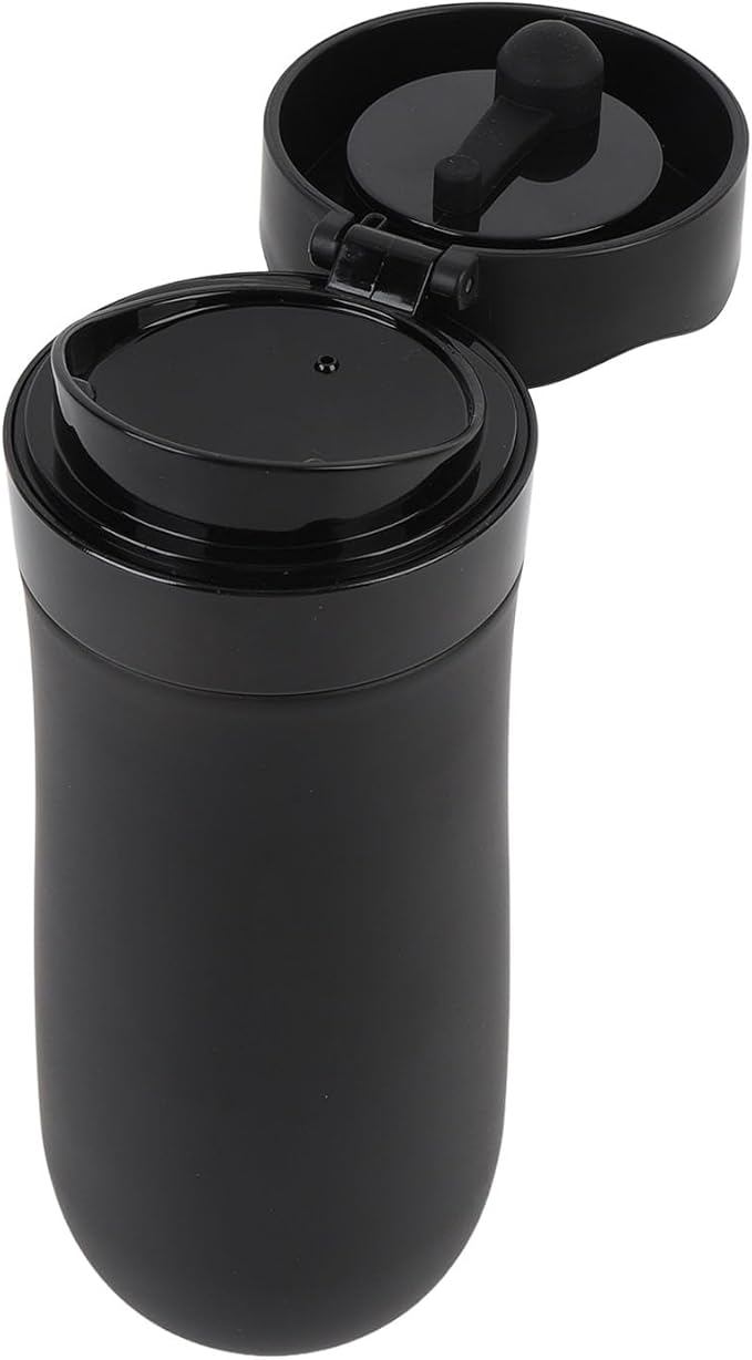 Focket French Press, 320Ml Double Wall Stainless Steel Insulated Insulated Water Drops Insulating Mini Coffee Tea Coffee Filter for Camping Travel