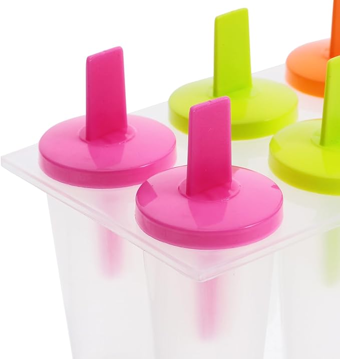 Zerodeko Ice Pop Mold, Set 24 Pcs Reusable Silicone Freezer Trays for Diy Ice Cream Treats Kids Parties and Healthy Summer Snacks