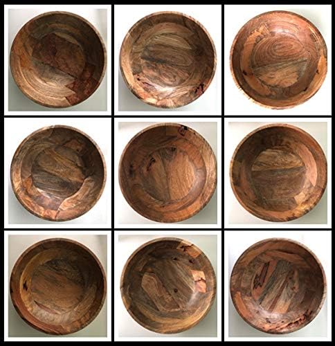 Extra Large Wooden Salad Bowl 15" with Serving Utensils - Large Wood Fruit Bowl - Oversized Mango Wood Salad Bowl for Big Family Meals , Bowl for Salad, Pasta, Popcorn - Handcrafted Wooden Salad Set