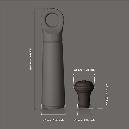 Vacu Vin Wine Saver Bundle – 11 Stoppers & Vacuum Pump for Fresh Wine