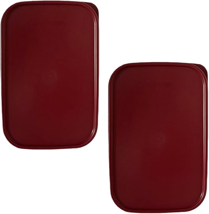NewTupperware Modular Mates 1610 Rectangular Replacement Seal (LID ONLY) 10.75" X 7" Set of 2 (Bordeaux)