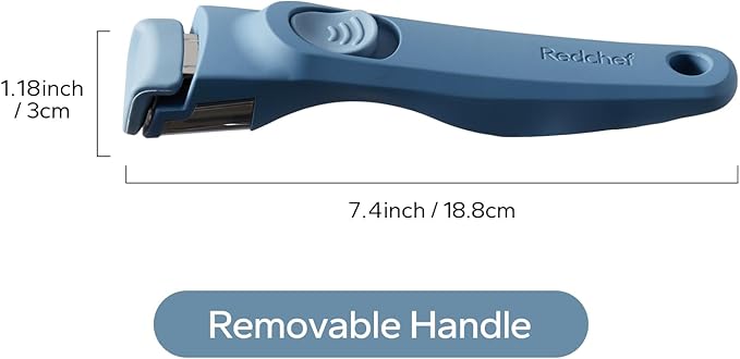 Redchef Removable Handle - Detachable Handle Cookware Replacement, Universal Cookware Handles, Ideal Replacement for All Kitchen Pan (Blue)
