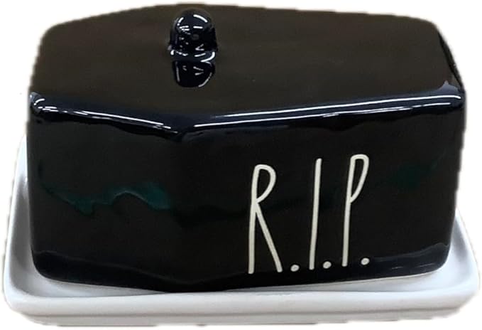 Rae Dunn Butter Dish (Coffin (RIP), One Size)