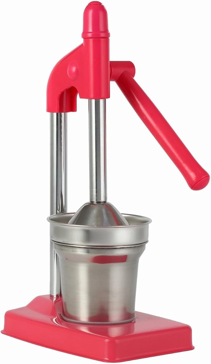 Cast Iron Juicer Hand Press, Manual Juicer Stainless Steel Lemon Squeezer Home Decor, Heavy Duty Countertop Lime Citrus Crush Machine for Fresh Lemonade Orange Juice, Easy to Clean
