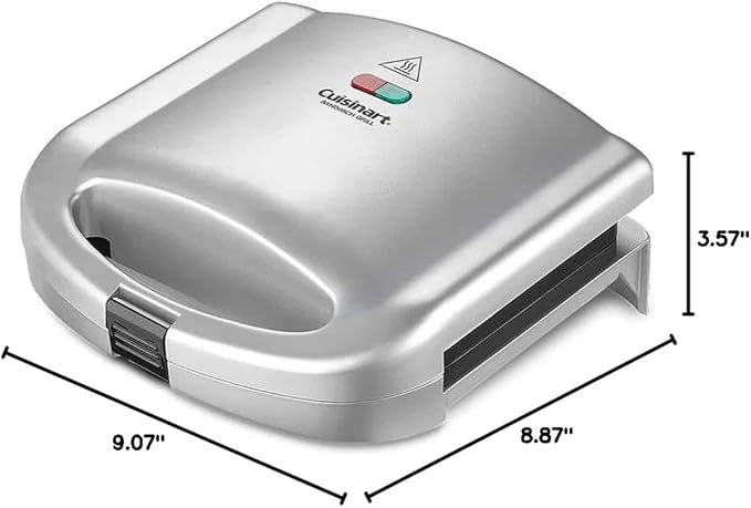 Cuisinart Sandwich Grill, Silver, WM-SW2N1NAS