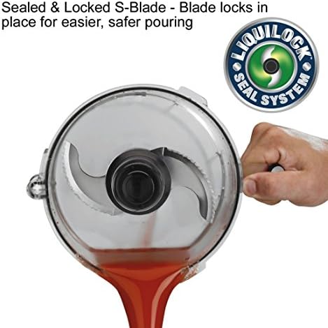 Waring Commercial WFP11S 2.5 Quart Food Processor, 3/4 HP Motor, Extra Large Feed Tube, Patented LiquiLock Seal Bowl System, Includes Grating, Shredding, Slicing, Whipping Disc and a Standard S blade for Chopping, Pureeing, and Emulsyfying, 120V, 5-15 ...