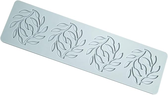 TUKE Silicone Shapes Leaf Chocolate & Candy Molds - 3D Silicone Molds for Cake Decorating, Fondant, Resin, Soap & Sugar Craft (Leaf 10.64x2.88x0.12inch)