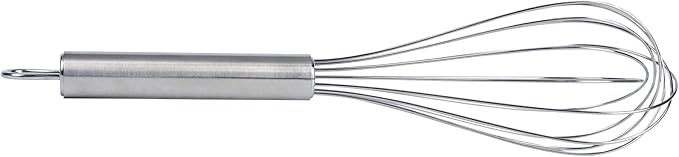Restaurantware-German Standard 10.6 Inch French Whisk, 1 Dishwashable Kitchen Wire Whisk - Ergonomic Handle, Durable, Stainless Steel French Whip, For Blending, Stirring, Mixing Of Ingredients