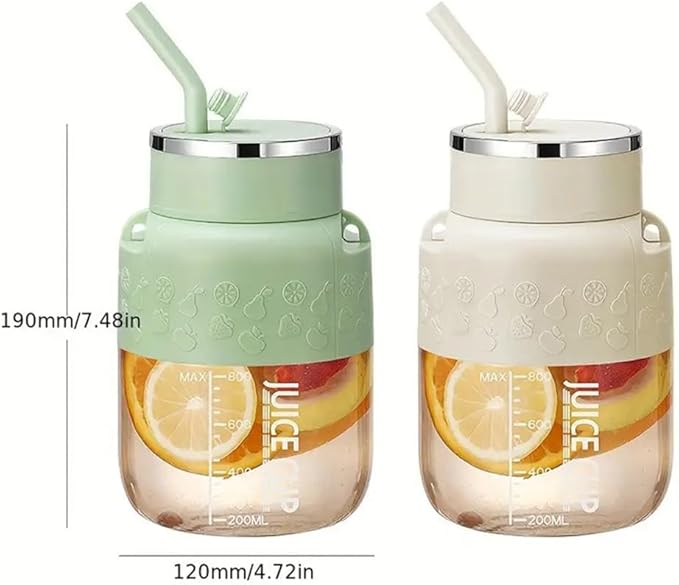 800 - Portable Blender for Shakes And Smoothies with 28oz Cup, Lid, Straw and Shoulder Strap, Type-C USB Rechargeable, Personal Size Blenders Bpa-Free for Gym/Travel/Kitchen (1pc Green)