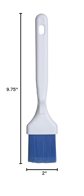 SPARTA Meteor Basting Brush, Nylon Bristle Pastry Brush for Cooking and Baking, 2" Wide, 1 Count, Blue