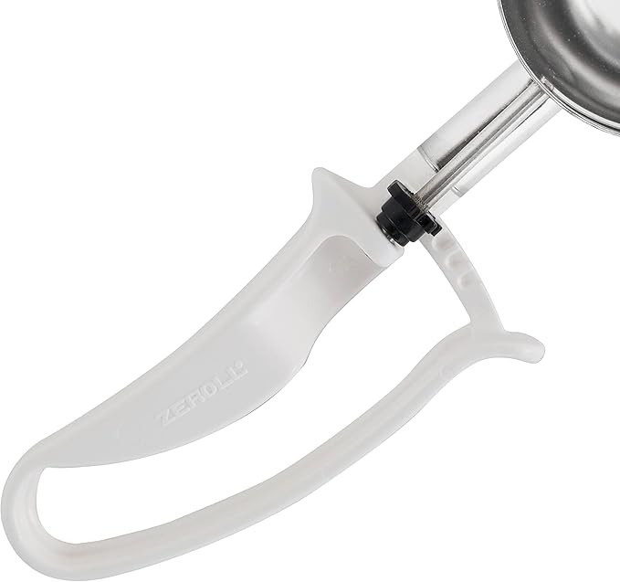 Zeroll - 2006 Zeroll Universal Standard Length EZ Disher Food Portion Control Scoop Designed for Right or Left Hand Use Dishwasher Safe NSF Approved, 3-Inch, White