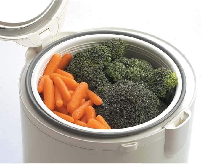 Tiger JAZ-A10U-FH 5.5-Cup (Uncooked) Rice Cooker and Warmer with Steam Basket, Floral White