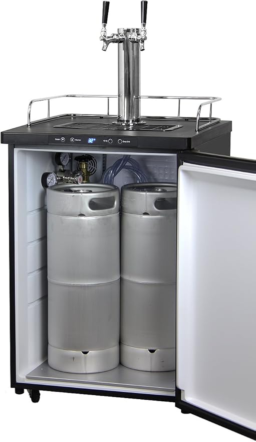 Kegco K309SS-3 3 Faucet Digital Kegerators - Stainless Steel Door