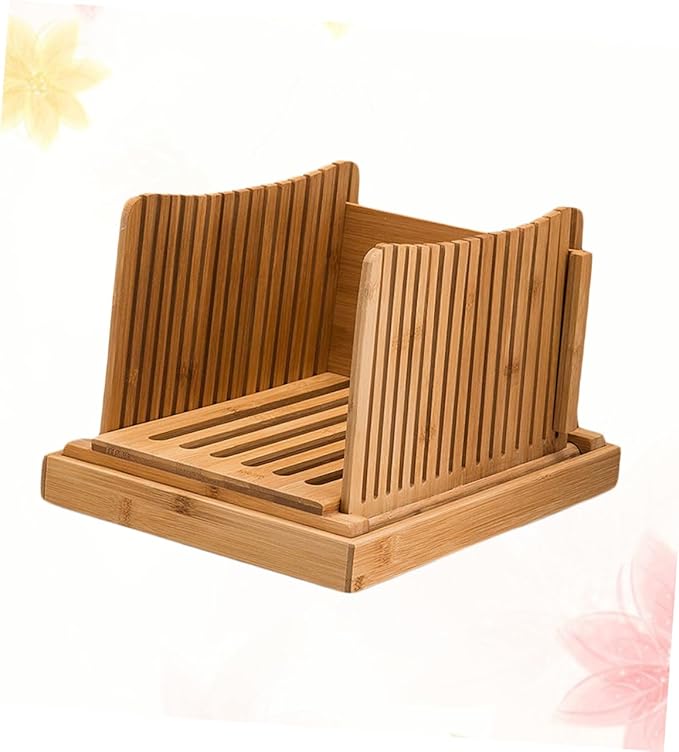 Loaf Bread Slicer Bamboo Cutting Board Sandwich Slicer Easy Slice Safe Clean