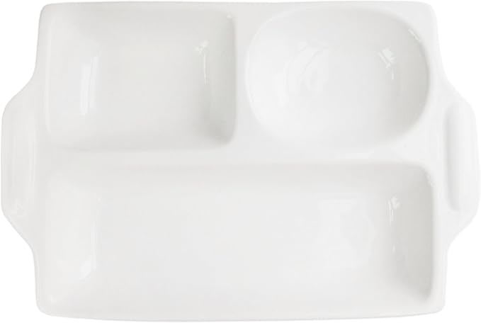 American Atelier Rectangle 3 Section Server, White