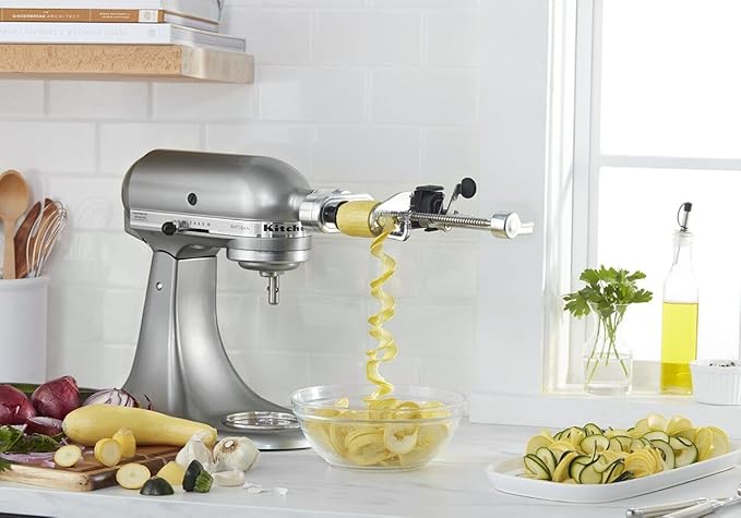 KitchenAid Stand Mixer Attachment,KSM1APC Fruit and Vegetable Spiralizer,(Pack of 2)