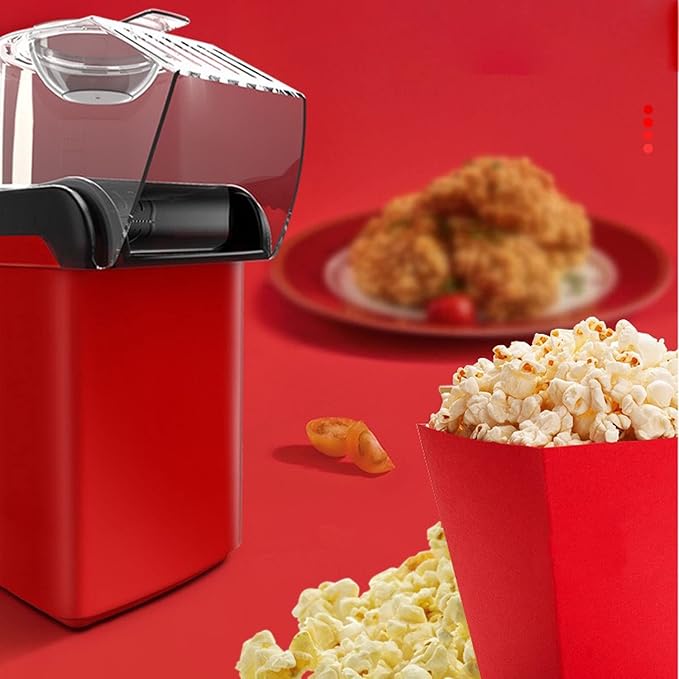 Nostalgia Hot Air Popcorn Popper Maker, 1200W Electric Pop Corner Machine, 16 Cups, 3 Minutes Done, Fully Automatic Healthy No Oil and No Sugar Corn Popcorn Machine (Black)