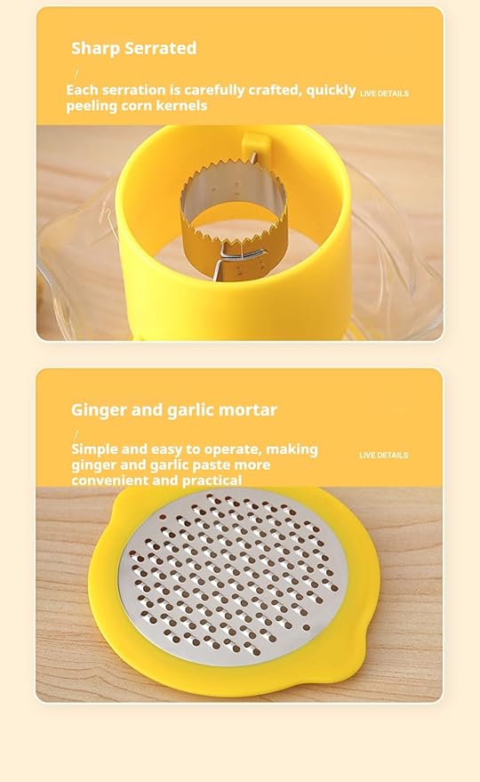 Corn Stripper Tool——4-in-1 Corn Peeler for Corn on the Cob with Measuring Cup and Grater, Versatile Kitchen Gadget and Corn Shucker Tool for Fresh Kernels.