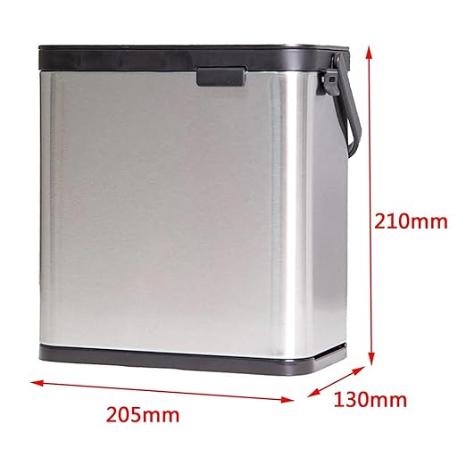 Door Hanging Trash Can with Lid Sealed Under Sink Garbage Can Waste Bin Over Cabinet Door Bathroom Camping Recycle Bin