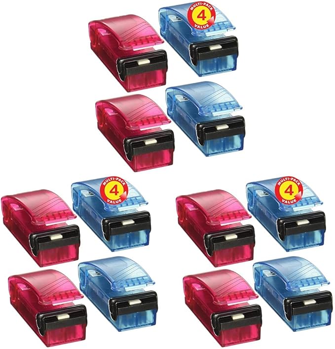 iTouchless Handheld Heat Bag Sealer (12-Pack) for Resealing Home Product Packaging, Airtight Plastic Packet Housewares or Travel Storage of Clothes, Make Up, Toiletries, Bathroom and Closet Items