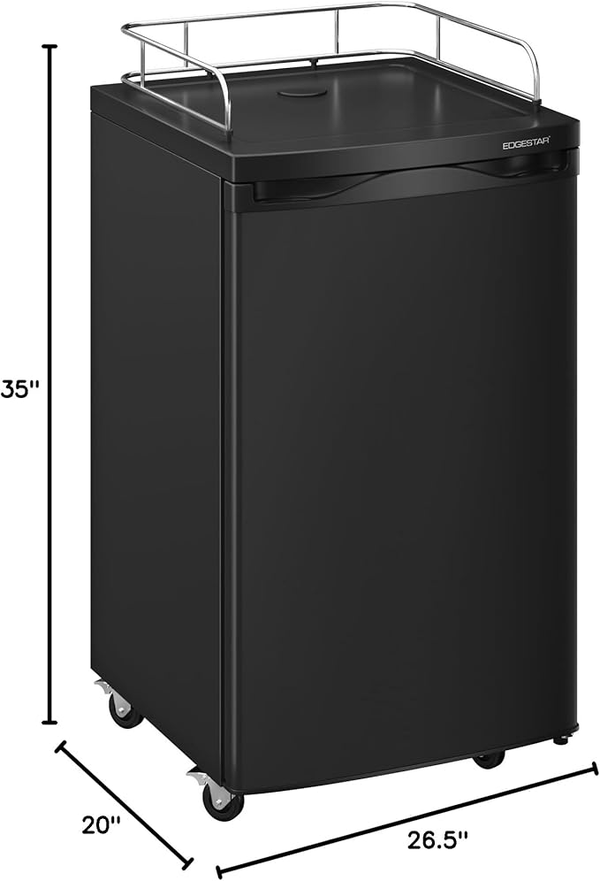 EdgeStar BR2001SS Ultra Low Temp Stainless Steel Refrigerator for Kegerator Conversion