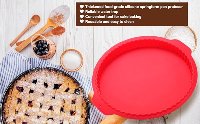 Premium Springform Pan Set - 4, 7, 9, 10 Inches Round Cake Pan set with Removable Bottom for Baking, Nonstick Coating, with Thickened Silicone Cheesecake Pan Protector