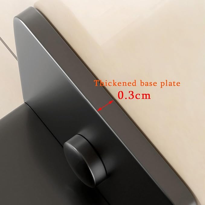 Kitchen Utensils Holder Practical Rotary Tool Hook Holder Wall Mounted Cooking Utensil Rack 10 Rotatable 2 Heavy Duty Hooks Self Adhesive (Black)