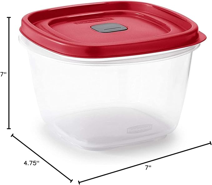 Rubbermaid 7 cups Food Storage Container 3 Pack Clear