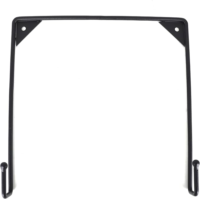 Milltown Merchants Metal Display Stand - Wall Mounted Decorative Plate Holder - Versatile Hanger Stand - Black (4 Pack, X-Large)