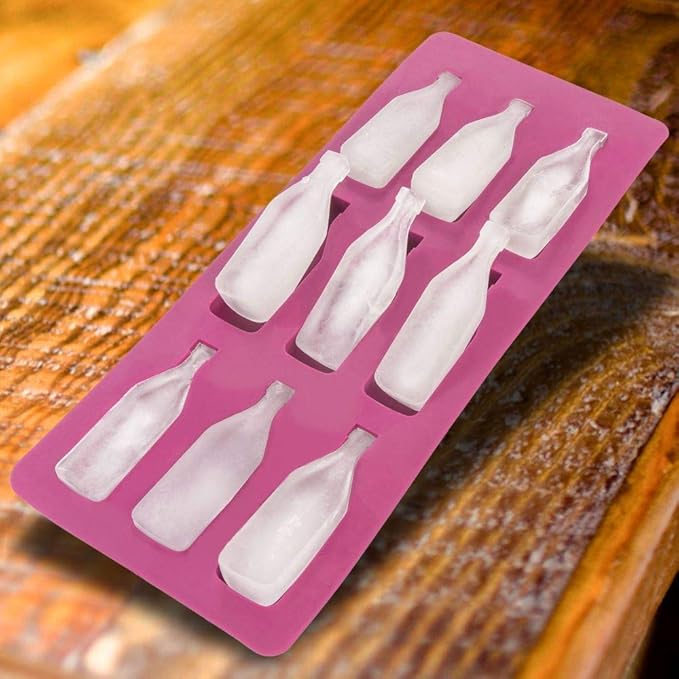Fairly Odd Novelties Ice Cube Tray, Four Pack, Burgundy Wine