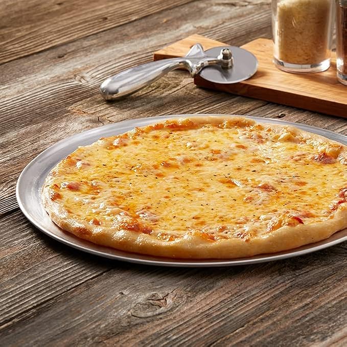 American Metalcraft TP9 TP Series 18-Gauge Aluminum Pizza Pan, Standard Weight, Wide Rim, 9-Inch,Silver (Pack of 2)