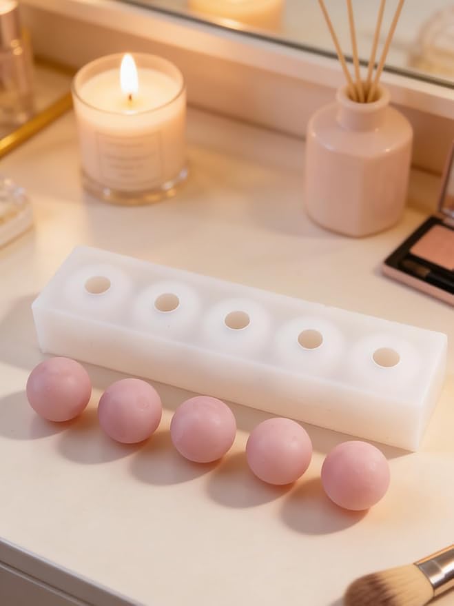5 Cavity Grape Silicone Mold – Silicone Fruit Mold for Chocolate, Candy, Fondant, Candle, Soap, Resin & Cake Decor, 3D DIY Baking Tool for Parties & Gifts (Grape)